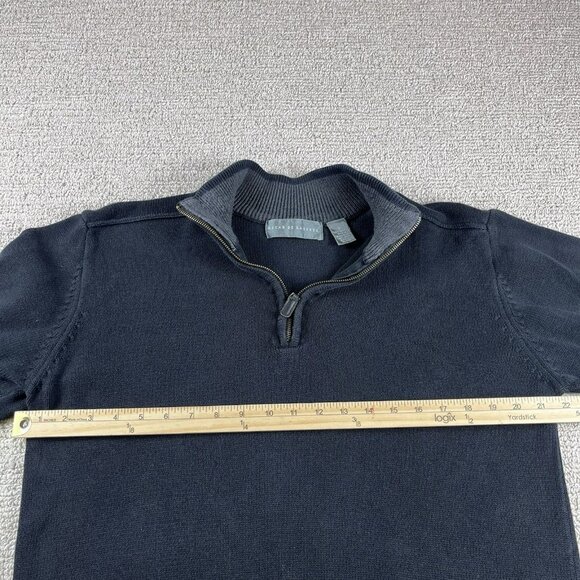 Oscar De Larenta 1/4 Zip Sweater Black Men’s Size Large - Picture 5 of 7
